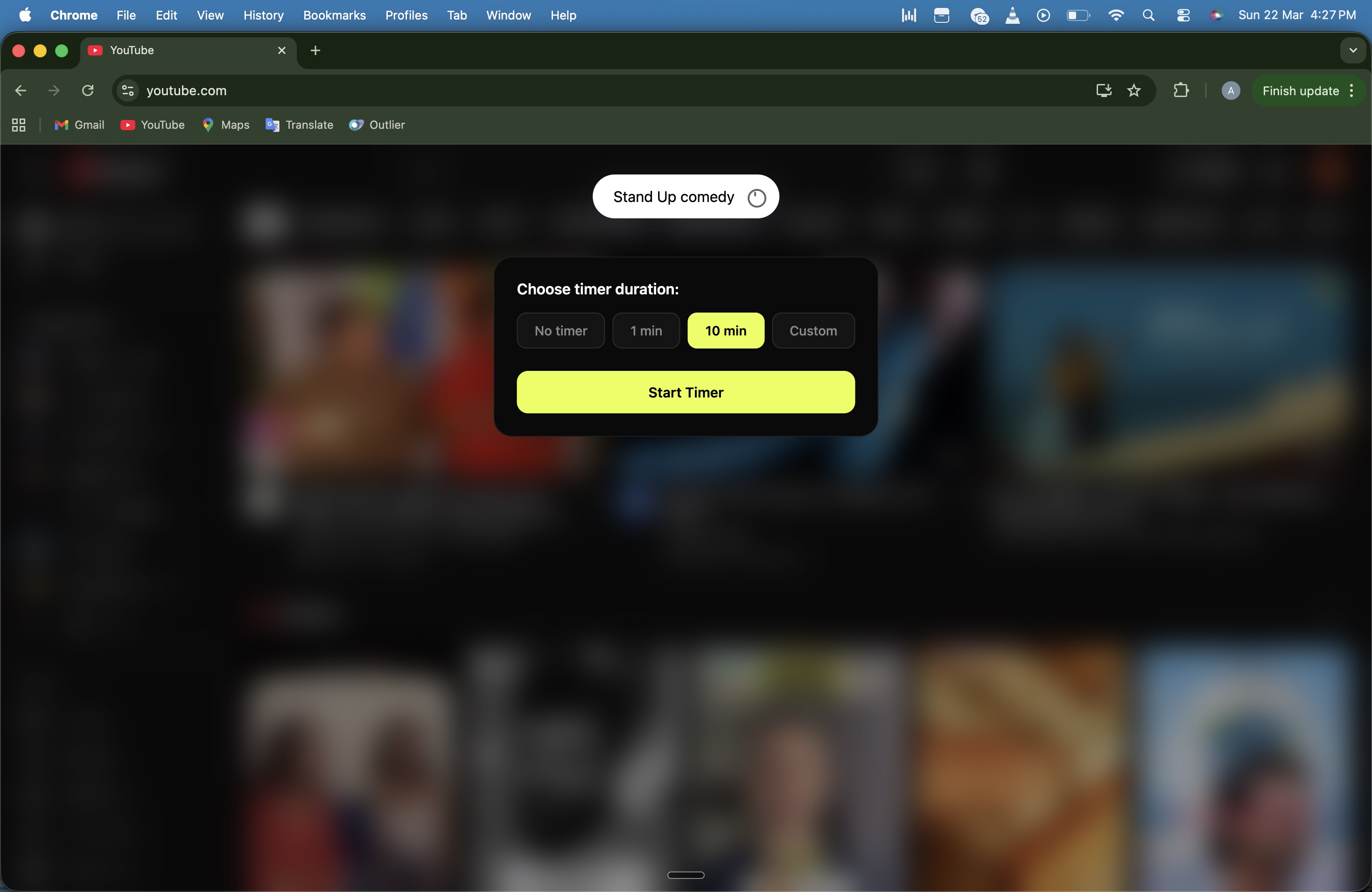 Step 2 — Choose timer duration